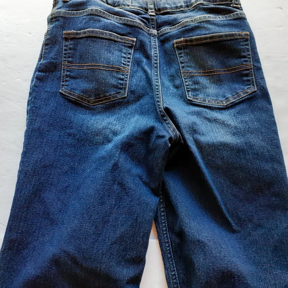 Oshkosh Boys Jeans Dark Wash Classic Adjustable Waist Size 14